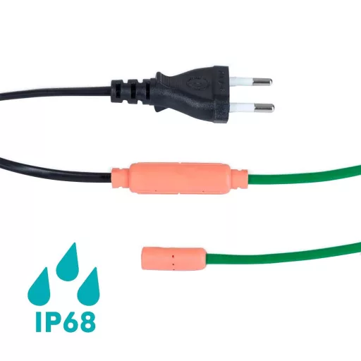 36W Kabel za ogrevanje vrta za rastline, 6m - Vodoodporen in za notranjo/zunanjo uporabo