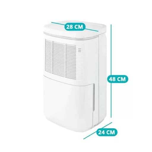 Dehumidifier with LED Display and 2.2L Tank Capacity for Rooms up to 25m²