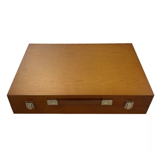 174-delni premium set za slikanje in risanje v elegantni leseni škatli