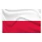 Poljska zastava 90x150 cm - Trajna dvoslojna poliester z obroči