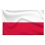 Poljska zastava 90x150 cm - Trajna dvoslojna poliester z obroči