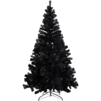   180 cm črno umetno božično drevo z 708 vejami - eleganten sodoben dizajn