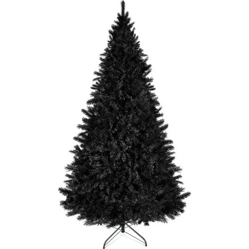 210 cm črno umetno božično drevo s 1000 vejami
