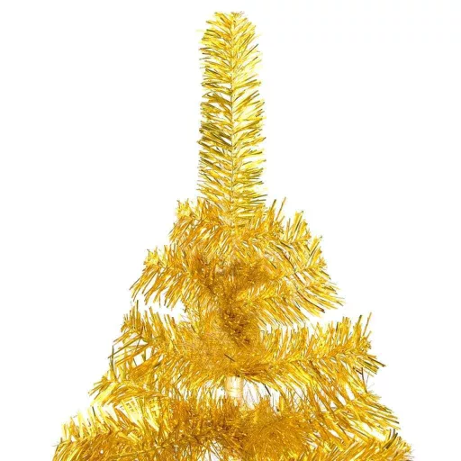 Zlata božična jelka, 150 cm, 415 vej - elegantna in trpežna praznična dekoracija
