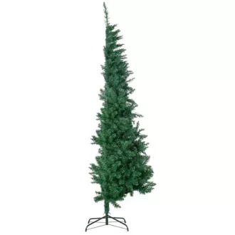   Polovično božično drevo 210 cm s 500 vejicami in LED lučmi