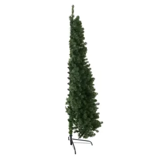   Polovično božično drevo z 160 LED lučkami, 180 cm, zasnova, ki prihrani prostor