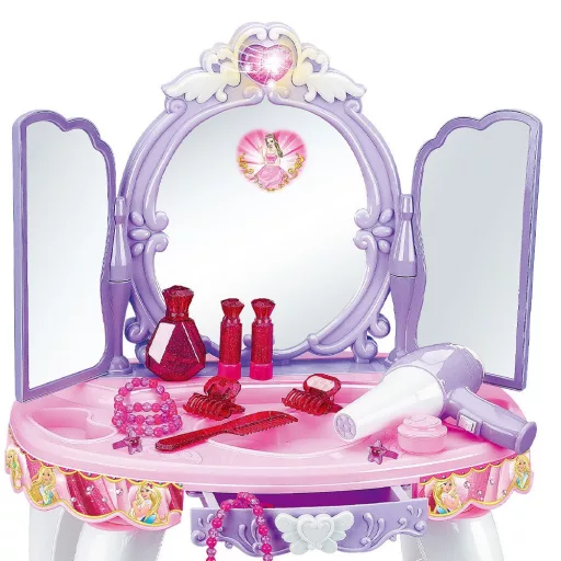Princeskin toaletni mizica z glasbo in lučmi - Vijolična in roza