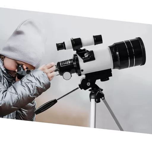 Hobby astronomijski teleskop s adapterjem za pametni telefon in prenosnim stojalom