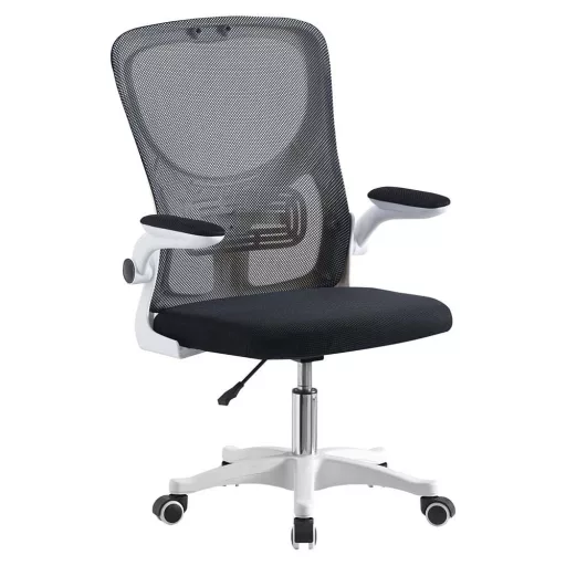 Ergonomska pisarniška stolica z nastavljivima naslonoma za roke in ledveno oporo - 120 kg nosilnost