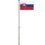 Nastavljiv aluminijasti drog za zastavo z dvojnim zastavnim 90x150 cm (225-650 cm)