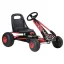 Ergonomski pedalni go-kart za otroke od 3 let, nastavljiv sedež, 30 kg nosilnost, rdeč