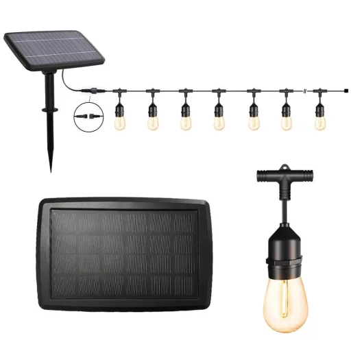 15m Solar LED Luči z Daljinskim Upravljalnikom, Vodoodporni, 15 Žarnic