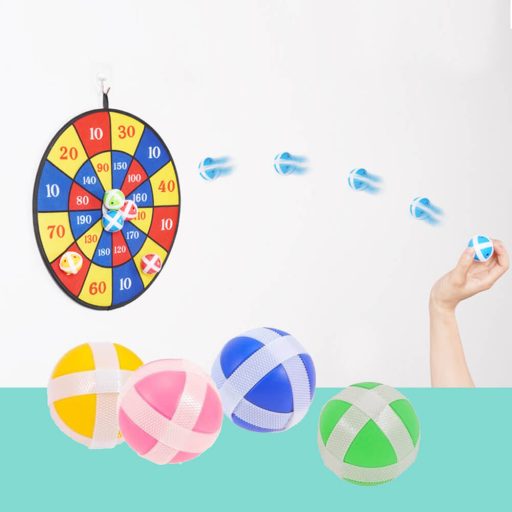 Igra s tarčo in lepljivimi puščicami s 12 mehkimi žogicami - 36 cm, varno za otroke