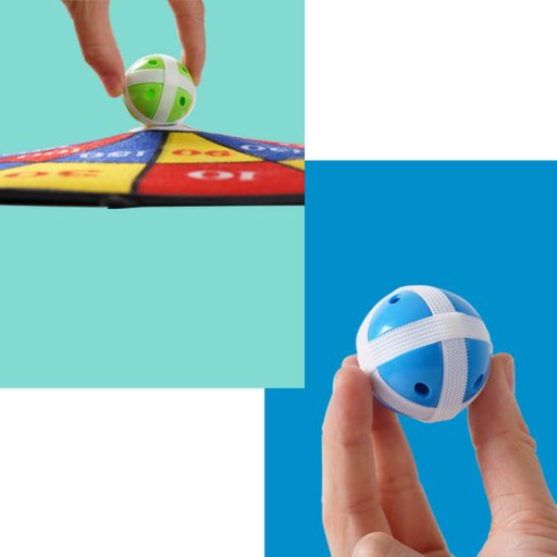 Igra s tarčo in lepljivimi puščicami s 12 mehkimi žogicami - 36 cm, varno za otroke