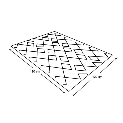Rjava zunanja preproga, 120x180 cm, vremensko odporna, obojestranska