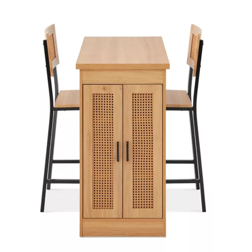 3-delni dvignjeni jedilni set s shrambo