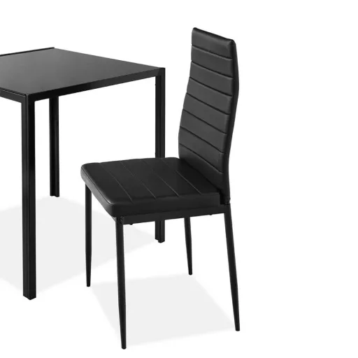 Jedilni set za 2 osebi s stekleno mizo - Modern dizajn in ergonomske stole