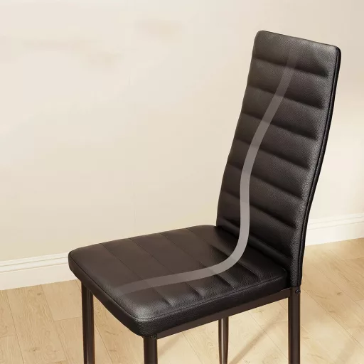 Jedilni set za 2 osebi s stekleno mizo - Modern dizajn in ergonomske stole