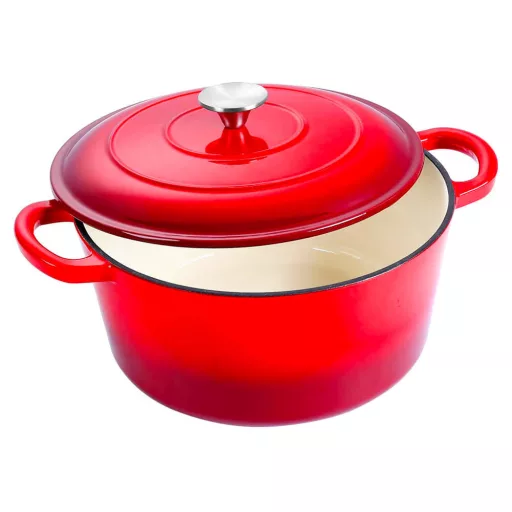 Enameled Cast Iron Dutch Oven with Lid, 4L, Oven Safe