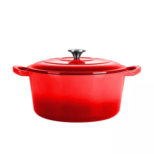 Enameled Cast Iron Dutch Oven with Lid, 4L, Oven Safe