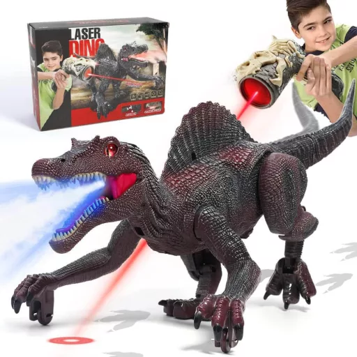 Igrača dinozaver na daljinsko upravljanje z zvočnimi in svetlobnimi učinki