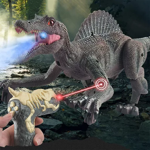 Igrača dinozaver na daljinsko upravljanje z zvočnimi in svetlobnimi učinki