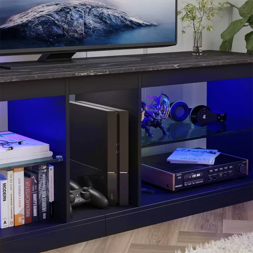 TV Regal z LED Dekorativno Osvetlitvijo