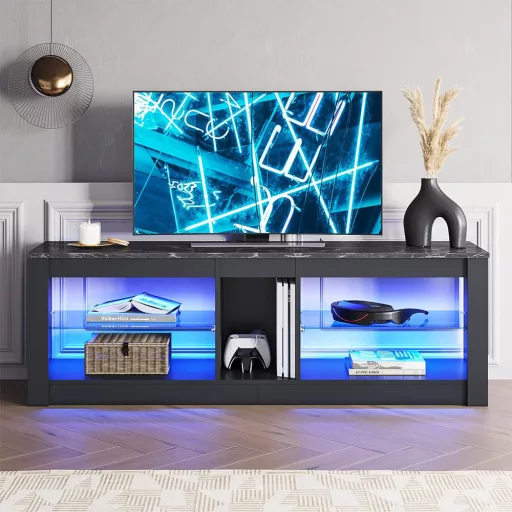 TV Regal z LED Dekorativno Osvetlitvijo
