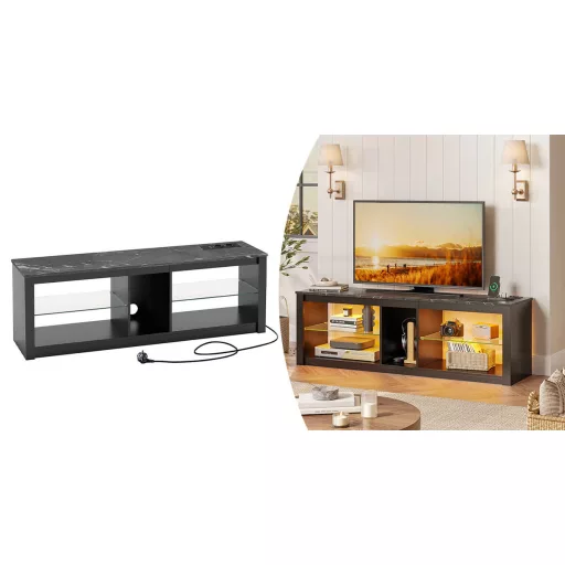 TV Regal z LED Dekorativno Osvetlitvijo