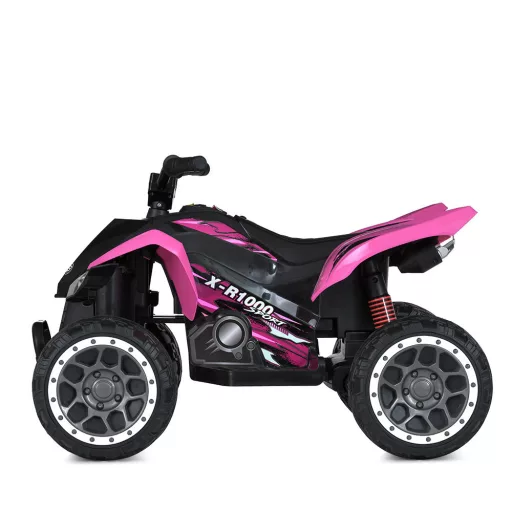 12V Električni Otroški Quad, Roza, 2-4 km/h, Kapaciteta 30 kg