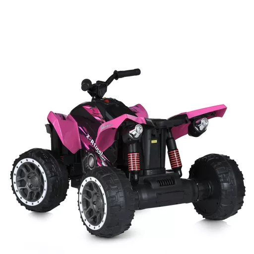 12V Električni Otroški Quad, Roza, 2-4 km/h, Kapaciteta 30 kg