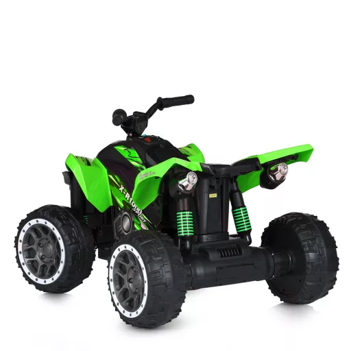 12V Električni kvad za otroke, zelen, varen hitrost 2-4 km/h, nosilnost 30 kg