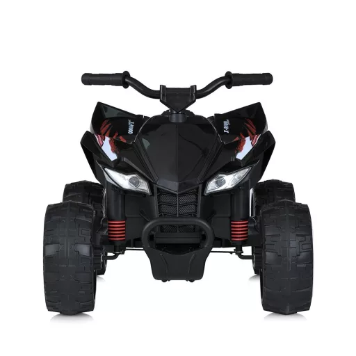 12V Električni Otroški Quad, Črn - Varna Zunanja Zabava za Starosti 3+, Hitrost 2-4 km/h, Kapaciteta 30 kg