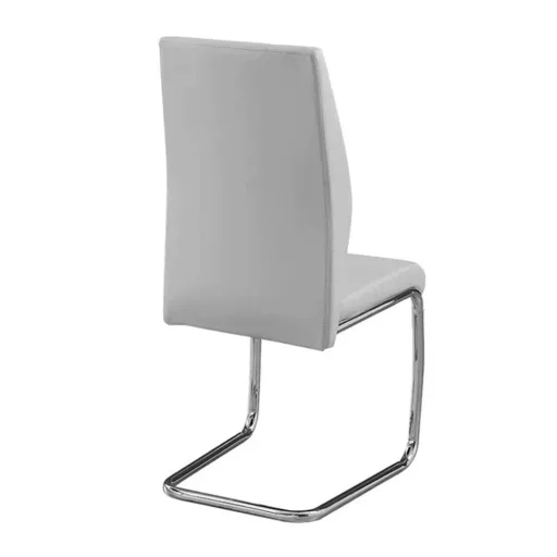 Jana jedilna stolčka, 2 kosa - sodoben ergonomski dizajn, enostavno čiščenje, trpežen material, siva