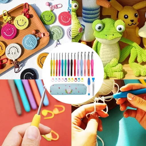 14-delni ergonomski set kvačkanja z etuijem (2-10 mm)