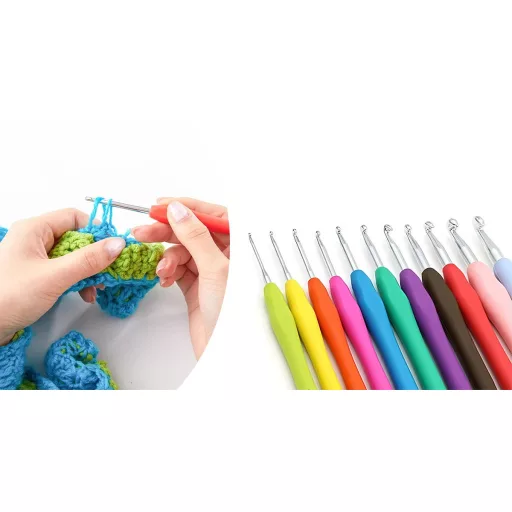 14-delni ergonomski set kvačkanja z etuijem (2-10 mm)