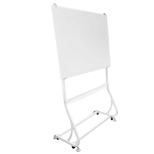 Mobilna magnetska steklena tabla za flipchart 120x90 cm z nastavljivo višino