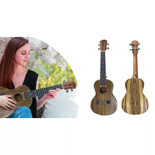 60cm Prenosna Lesena Ukulele za Začetnike - 4 Strune, Enostavna za Igranje