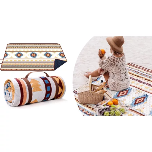 Coperta da picnic impermeabile 2x2 m - confortevole, portatile, facile da pulire