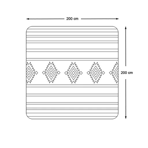 Coperta da picnic impermeabile 2x2 m - confortevole, portatile, facile da pulire