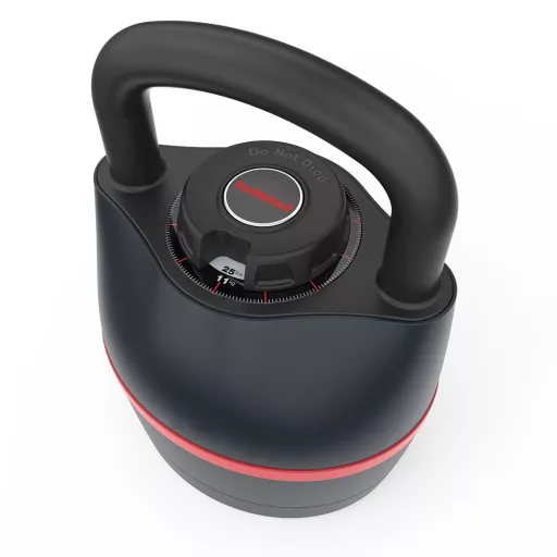 Prilagodljiva kettlebell s težo 3,5-18 kg z ergonomsko ročico