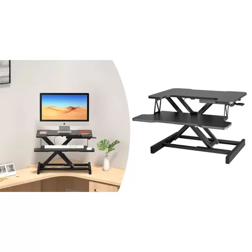 Nastavljiv pretvornik mize za sedenje/stojanje - ergonomska zasnova z nastavljivo višino