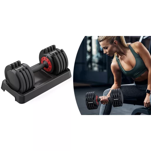 Prilagodljiva utež 1.8-11.5 kg z ergonomskim ročajem in kompaktno zasnovo