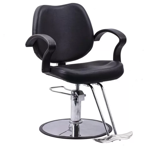 Stol za frizerje z nastavljivo višino in ergonomsko zasnovo