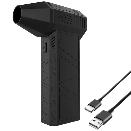 Mini Turbo Ventilator - Kompaktna visoko moč hladilna naprava z USB-C polnjenjem in 3 nastavitvami hitrosti
