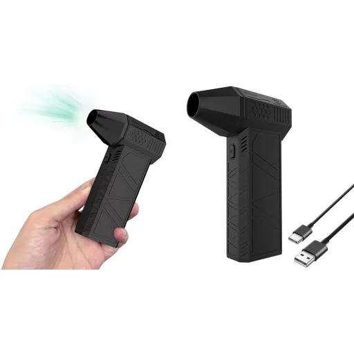 Mini Turbo Ventilator - Kompaktna visoko moč hladilna naprava z USB-C polnjenjem in 3 nastavitvami hitrosti