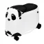 Otroška kovček s sedežno funkcijo v panda vzorcu