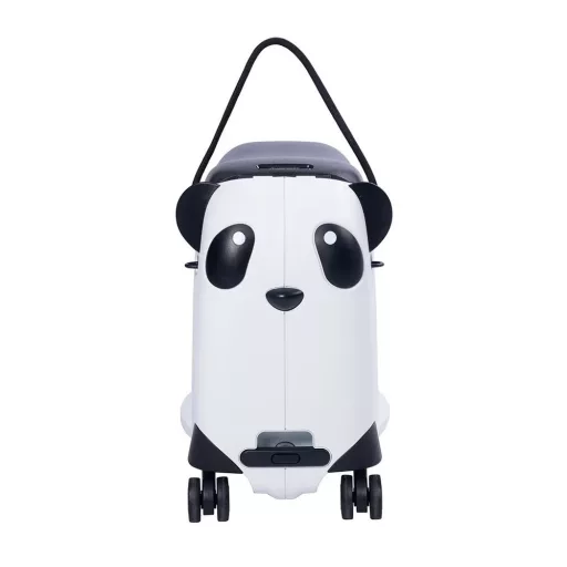 Otroška kovček s sedežno funkcijo v panda vzorcu