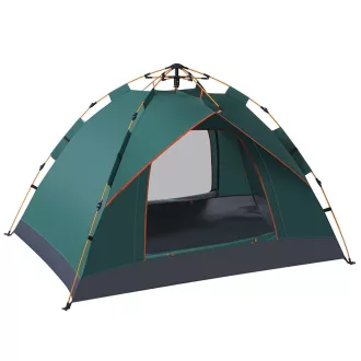   3-osebna avtomatska kamping šotor, vodoodporen 190T poliester, hiter postopek postavitve, 2x2m