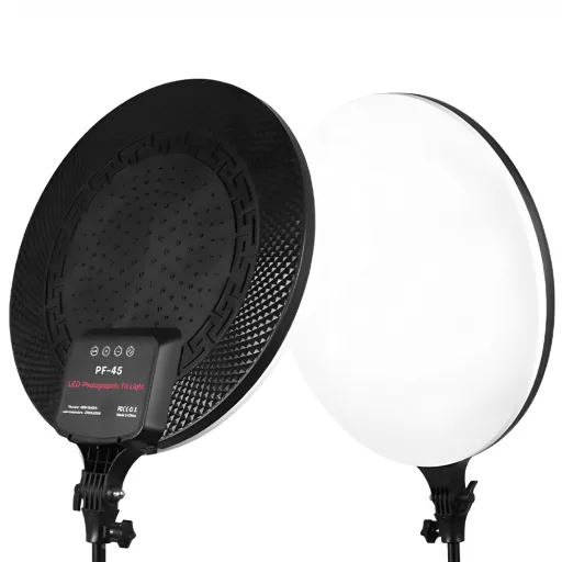45 cm LED Ring Light z nastavljivo svetlostjo in barvno temperaturo za fotografijo in video